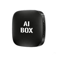 Boîte AI portable sans fil CarPlay & Android Auto 4+32 Go avec WiFi 5G Plug & Play pour Netflix YouTube Google Play Store