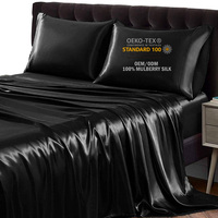 Draps et taies d'oreiller en soie de mûrier en gros, vente directe d'usine chinoise, tissu en soie pour draps