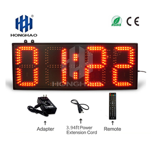 Hangzhou Honghao Grosir Kustom Kualitas Tinggi Tidak Tahan Air Tampilan Layar <span class=keywords><strong>Led</strong></span> Penghitung Waktu Mundur Jam Dinding <span class=keywords><strong>Led</strong></span> Jam - Product Image 6