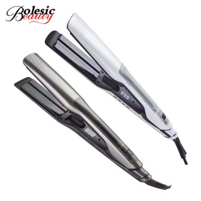 Steam Hair Straighteners Ceramic Coating Flat Iron Professional Salon Plancha Para Cabello Portatil Hair Straightener and Curler