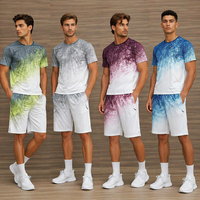 Vente en gros – T-shirt d'été personnalisé pour homme, 100 % polyester, respirant, séchage rapide, léger, col rond, taille élastique, impression par transfert thermique