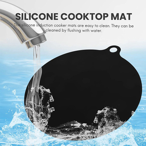 Tappetino Protettivo Ignifugo per Piano Cottura a Induzione, Elettrico, Resistente al Calore, Impermeabile Nero, Previene <span class=keywords><strong>Ustioni</strong></span> - Product Image 4