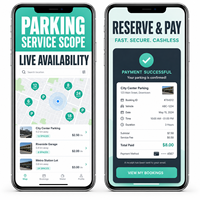 Aplicación de Estacionamiento Inteligente Personalizada, Desarrollo de Aplicaciones para IOS y Android con Disponibilidad de Espacio, Navegación GPS, LionCreate