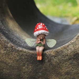 Ornements en résine de <span class=keywords><strong>fée</strong></span> endormie idyllique, décorations de <span class=keywords><strong>fée</strong></span> d'extérieur, champignon de forêt, décoration de la maison - Product Image 4