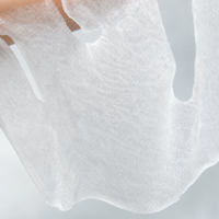 Masque facial en tissu non tissé non compressé en fibres d'algues blanches biodégradables Y115, super absorbant l'eau