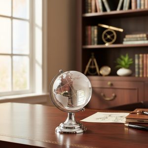 Sfera di Vetro da 60mm con Elegante Design a Globo per Esposizione ed Educazione - Product Image 3