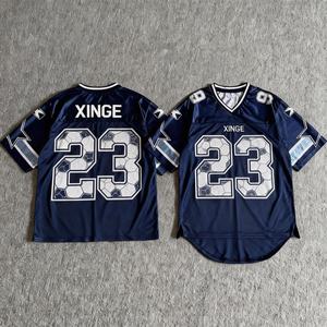 Camiseta de Fútbol de Manga Corta con Malla, Diseño Personalizado con el Nombre y Logotipo de tu Equipo, para Hombre, Estilo Boxy, Nueva Temporada 2026 - Product Image 1