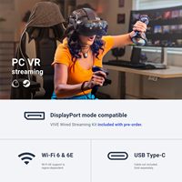 Casque de réalité mixte et de réalité virtuelle pour PC HTC Vive Focus Vision, compatible avec le mode DisplayPort