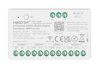 Contrôleur numérique WLED ESP32 à 4 canaux DC5-24V SPI-WL4 (WiFi+2.4G)