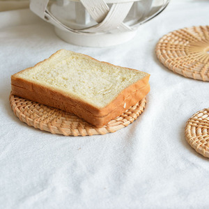 Sottobicchieri in Rattan Intrecciato a Mano Stile Boho Retrò Rustico, Tovagliette Decorative in Rattan per Tazze da Caffè, Bevande, Casa, Cucina, Tavolo da Pranzo - Product Image 2