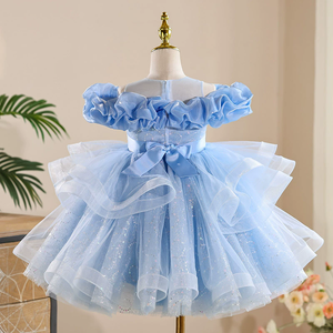 Abito Formale per Bambine, Elegante Vestito <span class=keywords><strong>da</strong></span> Principessa con Paillettes, Gonna a Palloncino, Adatto per Ragazze Più Grandi, Outfit per Esibizioni di Pianoforte - Product Image 4