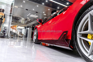 Nuevo Kit de Modificación de Carrocería para Auto, Parachoques Delantero de Fibra de Carbono Rojo Vino, Alerón Trasero, Difusor, Adaptable con Tornillos - Product Image 5