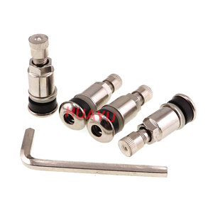 <span class=keywords><strong>Valve</strong></span> de pneu nickelée <span class=keywords><strong>Tubeless</strong></span> MS525 TR525 Boulonné en alliage de zinc - Product Image 1