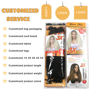 Directo de fábrica 3X Kanekalons Pre-fluffed <span class=keywords><strong>Spring</strong></span> Afro Marley Twist SyntheticCrochet Hair mechas para trenzas africanas - Product Image 2