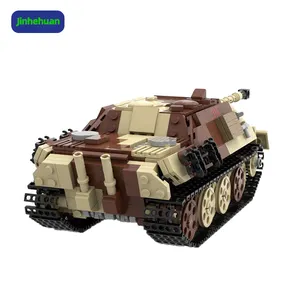 Carro armato militare modello di veicolo giocattolo esercito guerra camion panzer mini blocchi di costruzione set moc per bambini ragazzo kit di mattoni di plastica