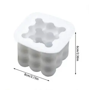 3D Re Post Bubble Cube Ball Resin Soap Mould, Silicone Concrete Mould Mould Rubik's Cube Tray