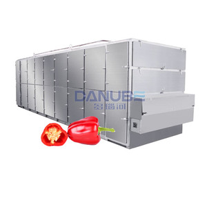 Tunnel <b>Working</b> Red Chili Drying Machine Price Dry Chili Seed Machine Heating Air <b>Belt</b> Drying Machine - Product Image 1