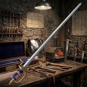 Épée de cosplay en mousse PU haute densité durable de 107 cm (42,13 po) – Arme souple, sûre et légère pour scène et <span class=keywords><strong>film</strong></span> – Jouet, accessoire, service OEM personnalisé - Product Image 2