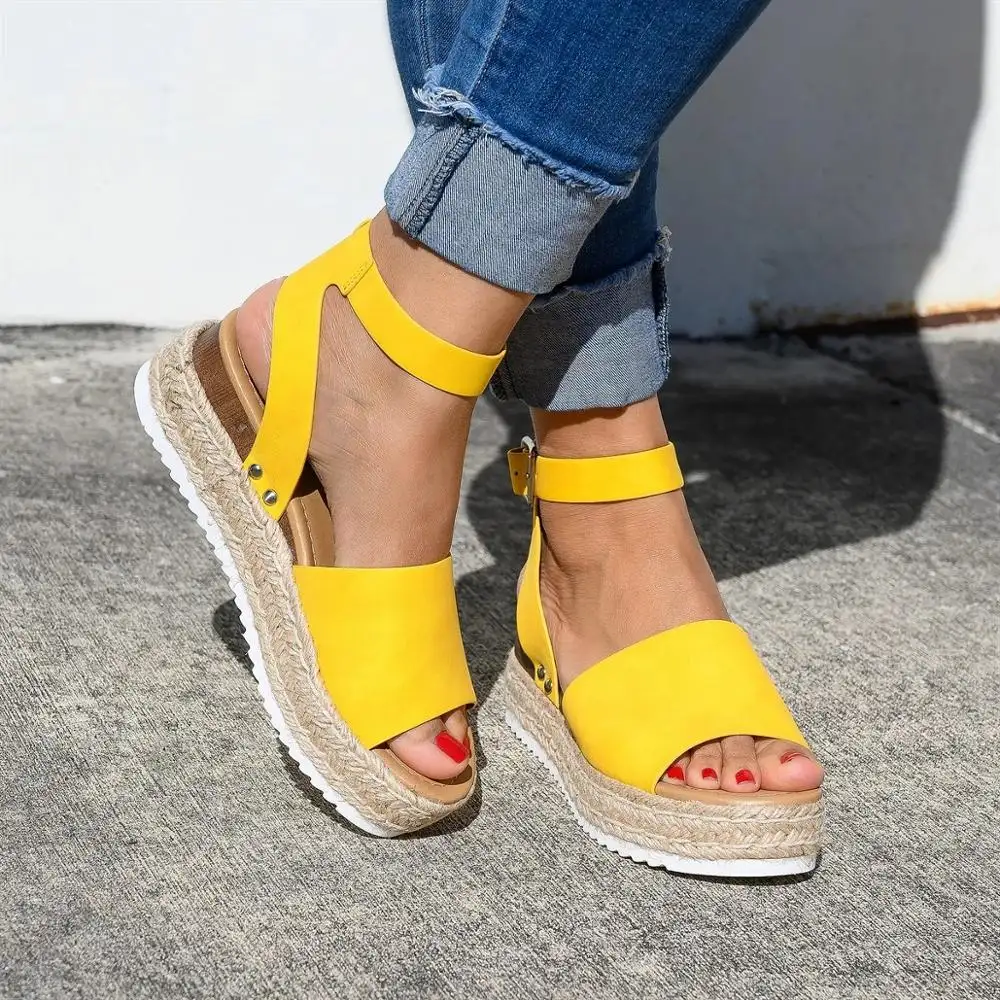 Gladiator Sandals Platform Women Wedges Shoes Female Summer Trifle Open Toe High Heel Black Flip Flops