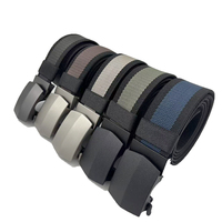 Ceinture tactique en toile et nylon pour homme, avec boucle métallique réglable, vente en gros