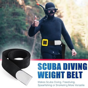 Dive Belt Nylon Weight Belt Black Blue Yellow Unisex Diving Snorkeling Outdoor Water Sports Equipment - Product Image 4