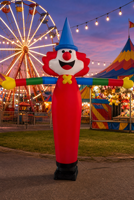 Danseur gonflable personnalisé de 3 m, clown agitant les bras |   Danseur publicitaire dynamique pour événements festifs, inaugurations et carnavals
