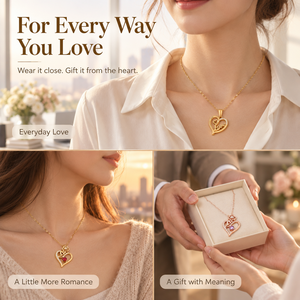 Collar Clásico de Corazón de Cristal, Chapado en Oro de 18K, Acero Inoxidable, Amuleto de Amor para Uso Diario, Sin Deslustre, Precio de Fábrica OEM - Product Image 6