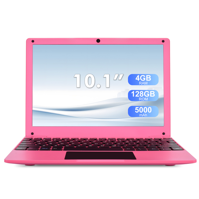 Premium Slim 10.1 Inch IPS Android Notebook 4GB RAM 128GB Storage Allwinner A523 5000mAh Battery Portable Mini Laptop New