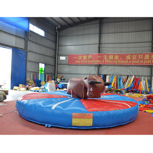 Nuevo Diseño de Brincolines Inflables Redondos, Juego Deportivo y Divertido de Lucha de Toros Inflable con Propulsión Humana para Niños - Product Image 3