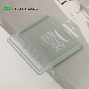 Verre rectangulaire texturé trempé personnalisé avec bord biseauté, fabriqué par le fabricant Led Light - Product Image 1