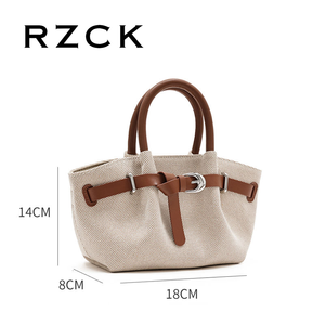 RZCK Monederos y bolsos de mano para mujer de cuero PU suave con contraste de color, bolso de mano femenino, bolso de hombro para mujeres jóvenes y niñas, bolso de mano para uso diario - Product Image 2