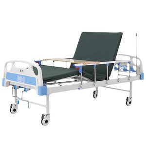 Lit médicalisé Anjia à manivelle unique, réglable, pour la maison et l'hôpital, destiné aux personnes âgées et aux patients paralysés - Product Image 1