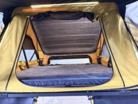 Tente de toit à coque rigide ABS pliable latéralement, avec support X-Hinge amélioré et renforcé, ouverture rapide, toile quatre saisons, pour camping rapide