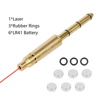Visée laser rouge tactique LUGER 7 9 mm, visée de mise à zéro, chasse, laiton, cuivre, visée laser rouge, entraînement au laser avec piles