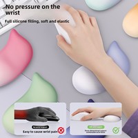 Repose-poignet en silicone pour souris, support de poignet pour clavier de bureau, repose-main mignon en forme de goutte d'eau, disponible en stock pour filles