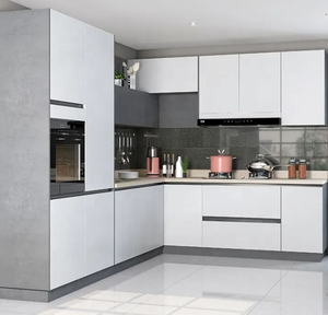 BALOM Cuisine en L moderne et minimaliste sur mesure, design haut de gamme et élégant pour les intérieurs de cuisine raffinés, îlot central - Product Image 4