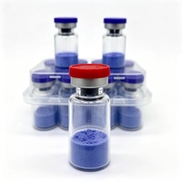 OEM ODM Emballage personnalisé GHK-Cu 50mg Poudre lyophilisée Marque privée Matière première cosmétique Cuivre bleu Fabricant d'origine chinoise