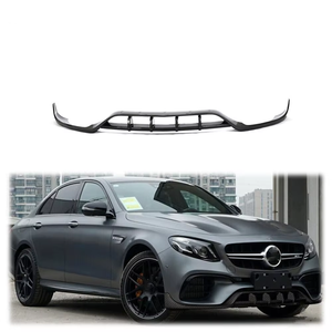 Convient pour Mercedes Benz W213 E63 AMG <span class=keywords><strong>S</strong></span> 2016-19 Spoiler de pare-chocs avant en fibre de carbone - Product Image 1