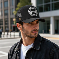 Gorra Trucker Unisex de 5 Paneles en Oferta, con Bordado 3D, Diseño a Cuadros, Deportiva, Impermeable, Transpirable, con Malla en la Parte Trasera