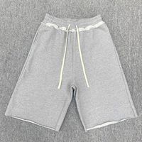 Sweat-shirt à capuche pour homme 100% coton lourd, ensemble décontracté vintage en molleton français avec fermeture éclair et short