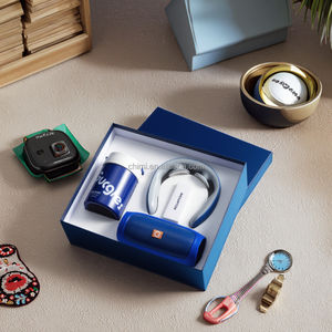 Lüks kurumsal promosyon iş ofis seti Tumblers + boyun masaj + hoparlör pazarlama ürünleri Logo ile ofis hediye seti - Product Image 4