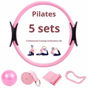 Set de Pilates de 13 Piezas, Kit Completo para Casa o Estudio, <span class=keywords><strong>con</strong></span> Bandas de Resistencia, Anillo, Pelota y Guía de <span class=keywords><strong>Ejercicios</strong></span> - Product Image 1