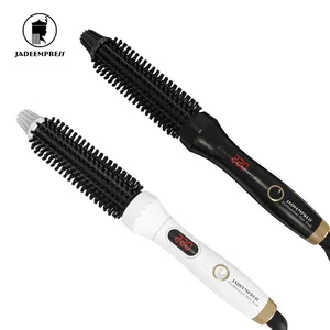 Professional Brand Supplier Soften Hair Straightener And Curling Comb LCD Display