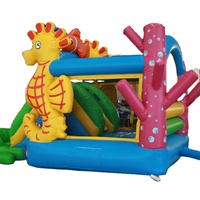 Familie Gebruik Kleine Opblaasbare Uitsmijter Kinderen Springen Csatle Met Glijbaan China Opblaasbare Trampoline Te Koop