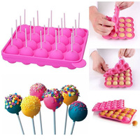 Großhandel Lollipop Backform Schokolade Schmelztiegel 20 Löcher Stand halter Silikon Kuchen Pop Formen Hersteller Silikon Lutscher Form