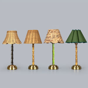 โคมไฟตั้งโต๊ะไม้ไผ่แบบยืดหยุ่น ชาร์จไฟได้ ทันสมัย ควบคุมด้วยระบบสัมผัส ไร้สาย ใช้ภายในอาคาร โคมไฟหวายไม้ไผ่ แสง LED 2700K - Product Image 1