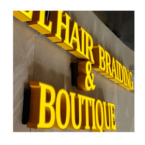 Tùy chỉnh Salon dẫn ánh sáng dấu hiệu enseigne Lumineuse Boutique Tên tóc Salon cử<span class=keywords><strong>a</strong></span> hàng Boutique dấu hiệu - Product Image 1