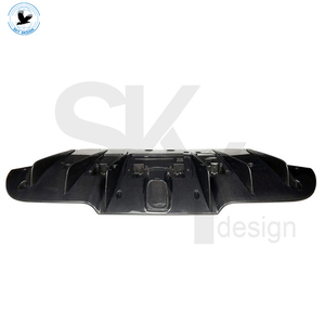 Difusor trasero de fibra de carbono <span class=keywords><strong>FF</strong></span> para <span class=keywords><strong>Ferrari</strong></span> 488 GTB Spider, nuevo kit de carrocería trasera de fibra de carbono seca con parachoques tipo parachoques - Product Image 4