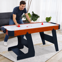 Table de hockey sur air en MDF pour deux joueurs, jeu de hockey sur glace électrique, équipement de loisirs pliable pour enfants, utilisation commerciale
