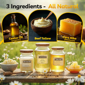 Custom Tin Box Multi-Use Skincare 60g 100% Grass-Fed Chemical-<strong>Free</strong> Organic Beef Tallow <strong>Moisturiser</strong> with Hydrating &amp; Gentle - Product Image 2